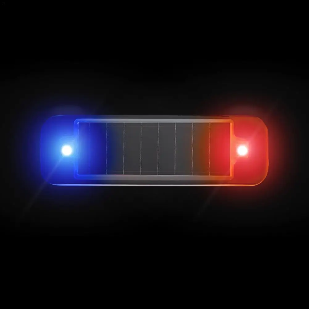 

Mini LED Solar Car Warning Light Night Security Simulation Alarm Wireless Anti-theft Warning Light Flashing Dummy Alarm Light