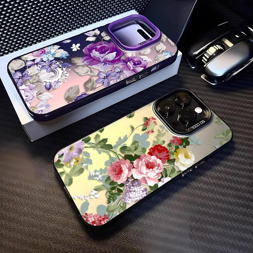 Phone Case For OPPO A6X A6C A98 A94 A79 A78 A76 A74 A60 A58 A57 A55 A53 A17 A16 A9 A5 A3 A3X A5X Cover Colorful Esthetic Flowers