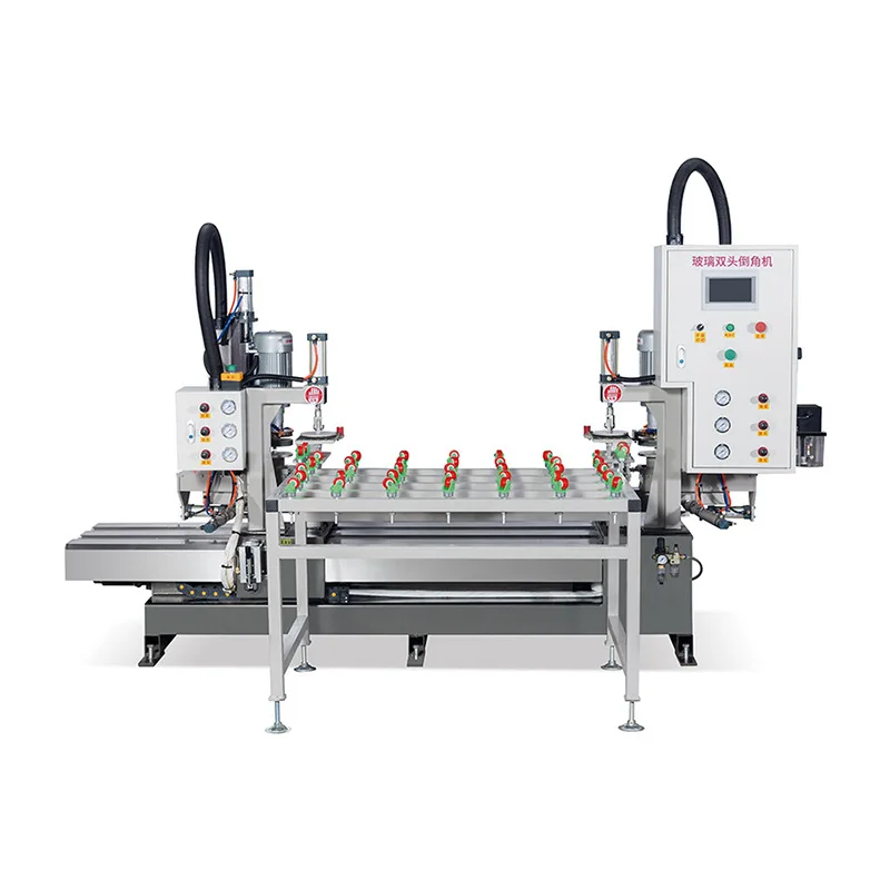 Glass double-head chamfering machine, automatic iron and copper deburring