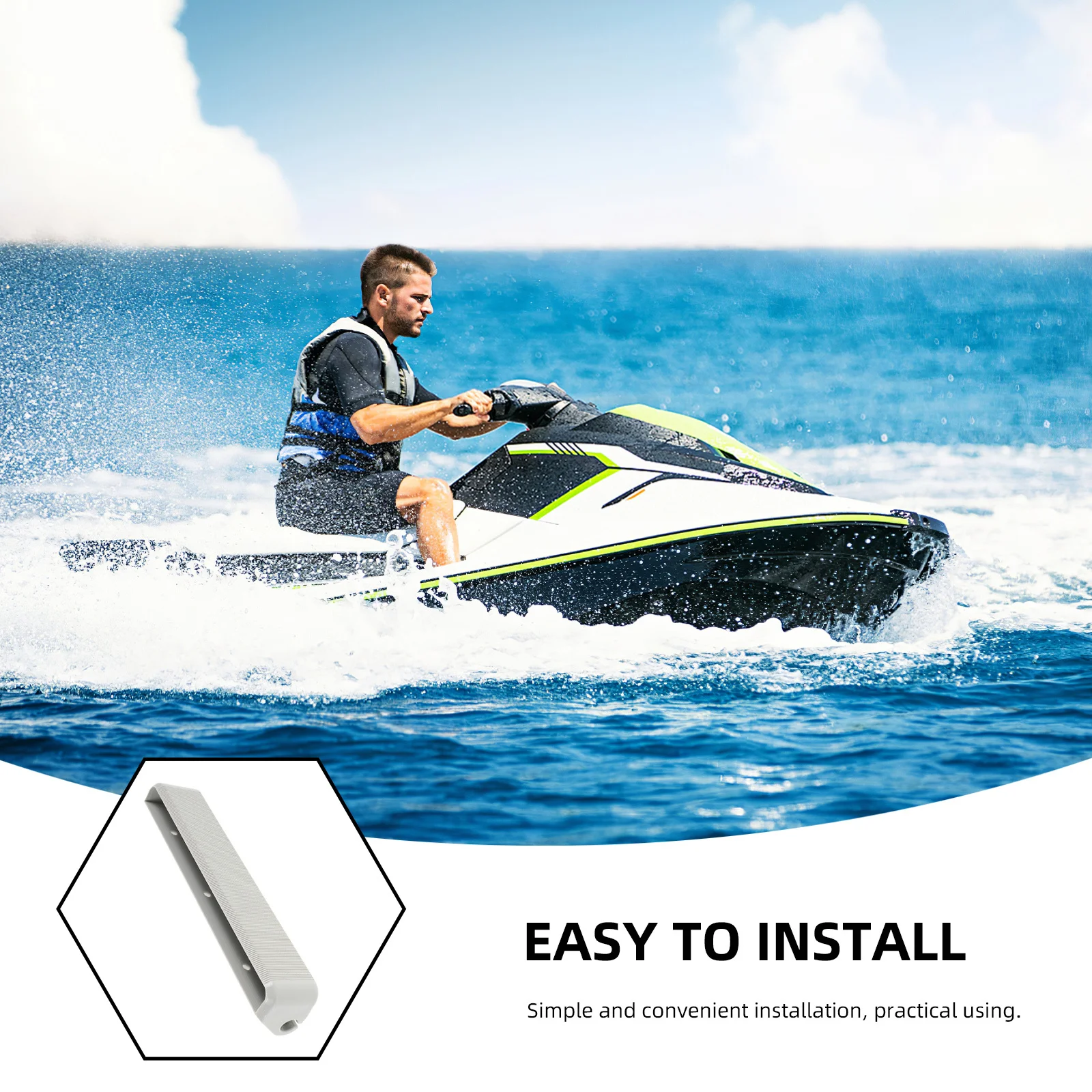 ملحقات القوارب القابلة للنفخ، دعامة خطاف المقعد البلاستيكية لزورق الكاياك، تركيب سريع، تصميم مانع للتسرب متوافق مع #6