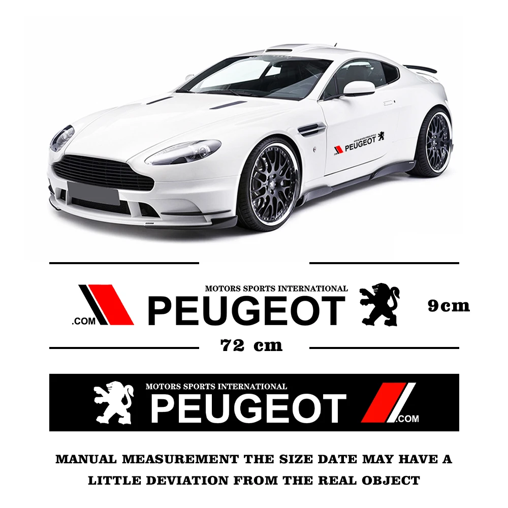 Car Vinyl Waterproof Decal Sticker Door Side Body Bumper Rear Window Tuning Accessory Match for Peugeot 3008 2008 307 308 207