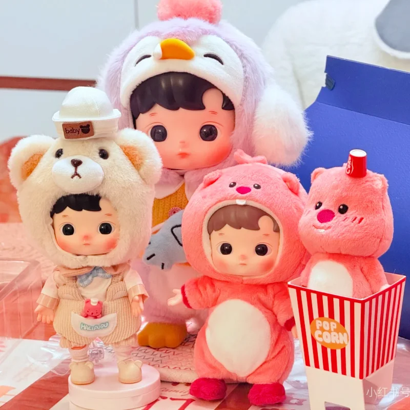 

New Original Hacipupu Snowman Captain Little Bear Action Cute Dolls Tabletop Decoration Collection Girl's Birthday Surprise Gift