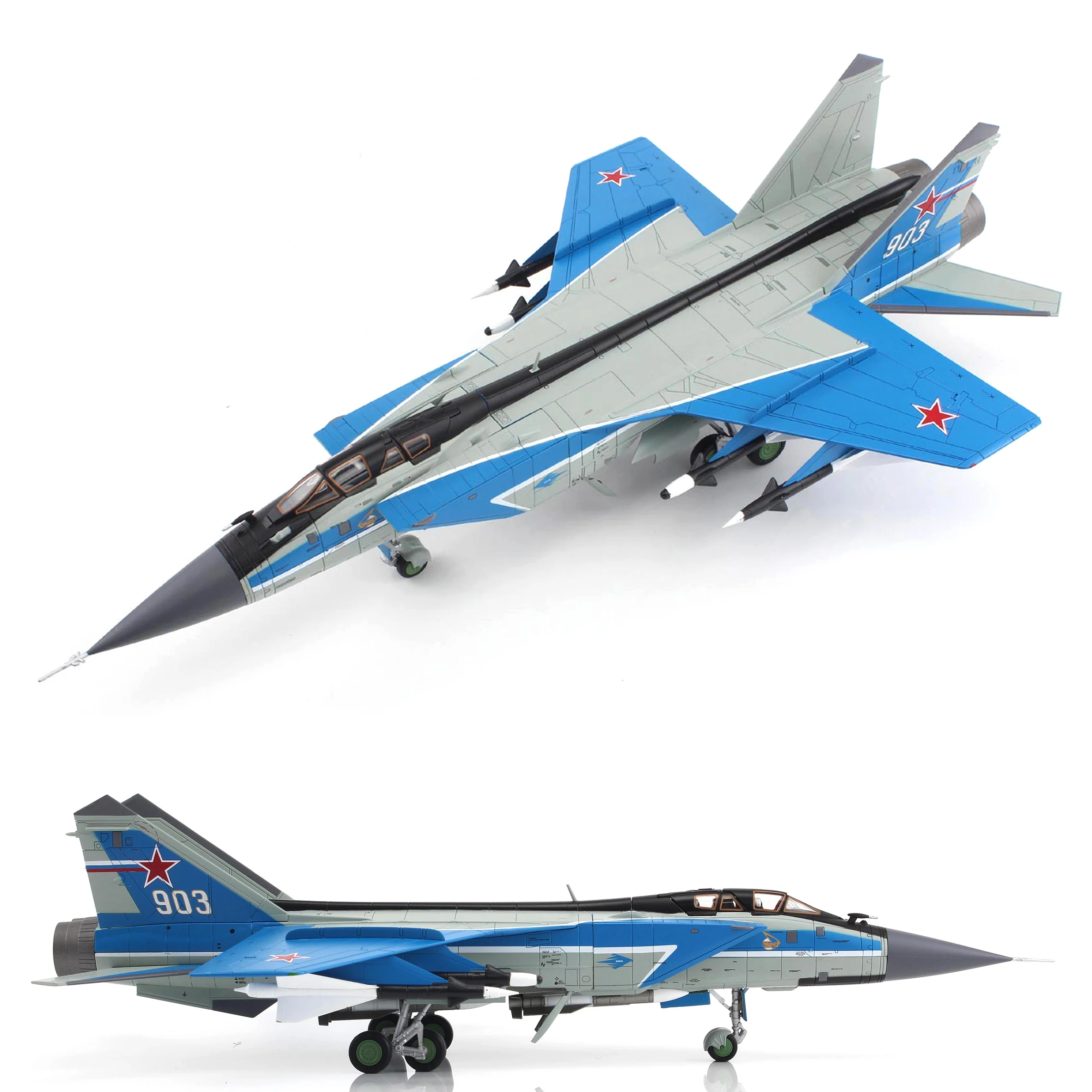 

1/72 HA9706 Russian MiG 31 MIG-31E Fighter Model "MAKS 2005" Alloy Collection Model