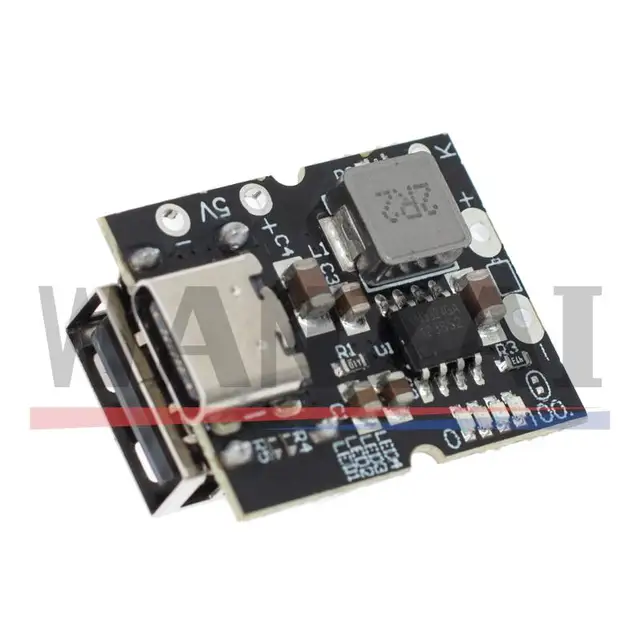 Typ-C USB 5V 2A Boost Converter Step-Up Power Module Lithium Battery Charging Protection Board LED Display USB For DIY Charger