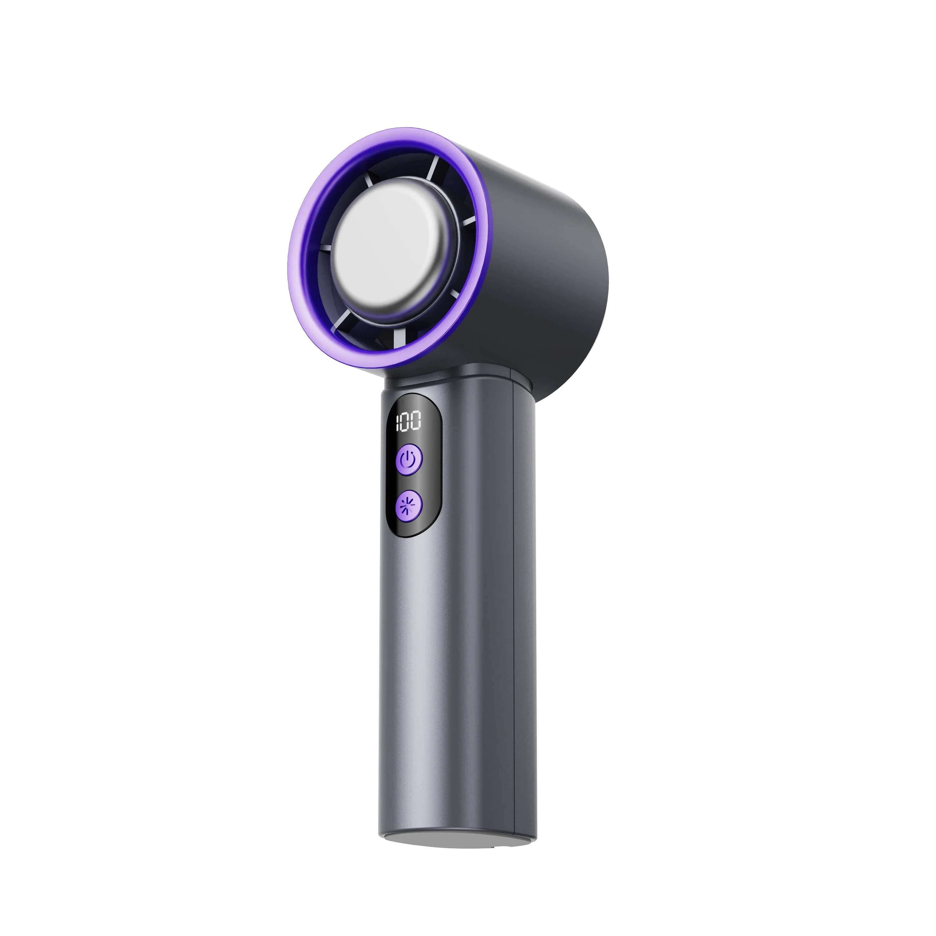 

Portable Handheld Foldable Mini Rechargeable Fan Turbo for Travel Extreme Ice Cooling Plate,Led Display, Up To 20h Use