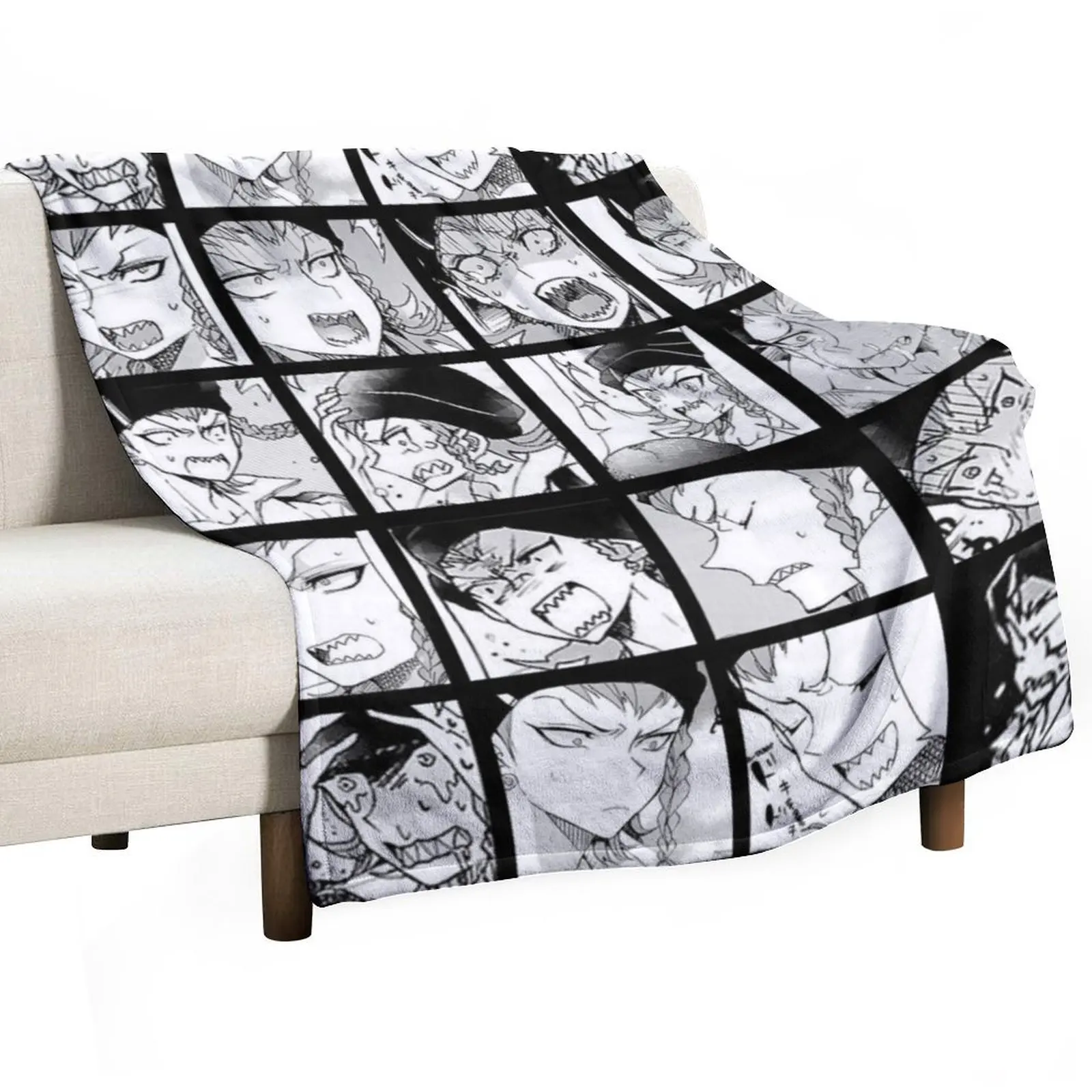 

Kazuichi Manga Collection Throw Blanket manga Sofas Luxury Brand Multi-Purpose Blankets