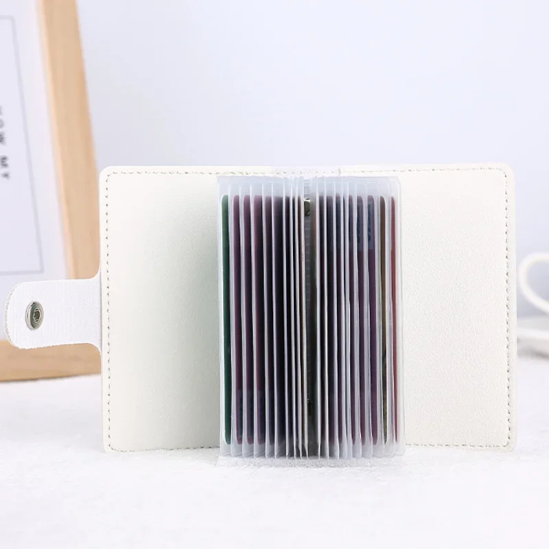 Multiple Card Slots Credit Bank ID Card Holder Bag Organizer Badge Business Bus Card Storage Case Money Bill Wallet 10.5*7.5*2cm