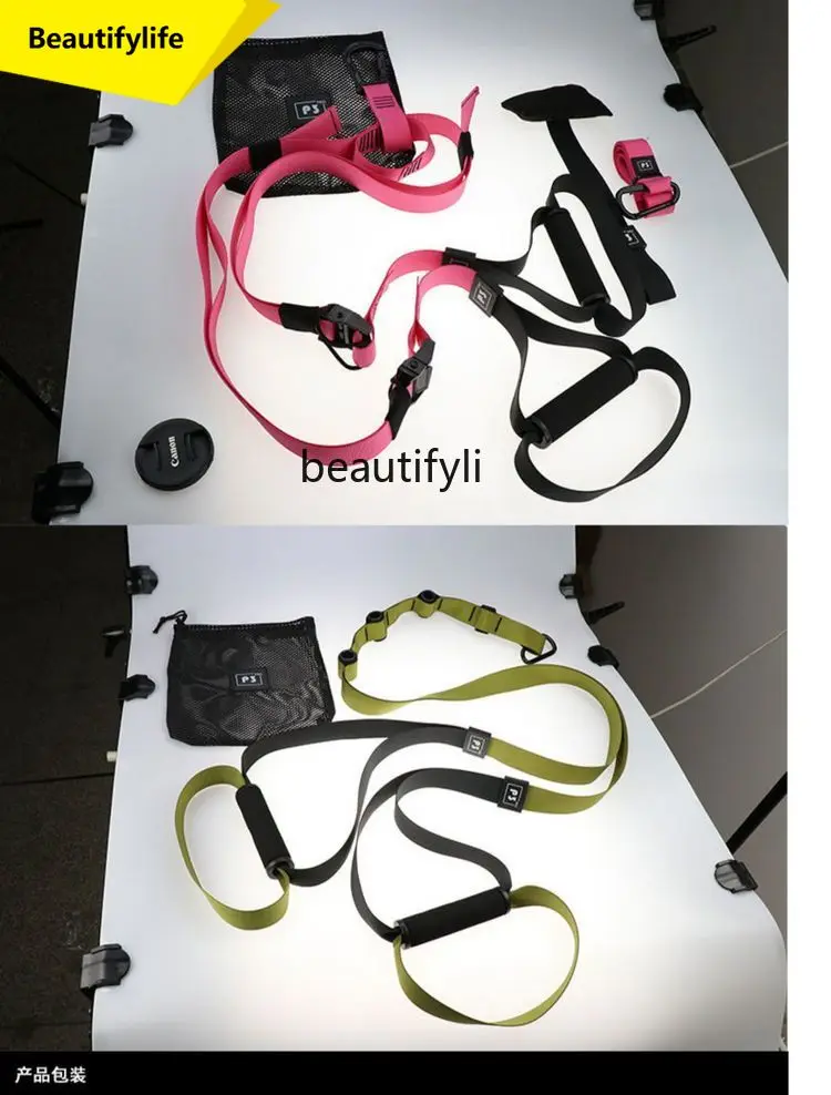 

A49 Suspension training with tension rope exercise, abdominal strength Home multi-functional gym equipment