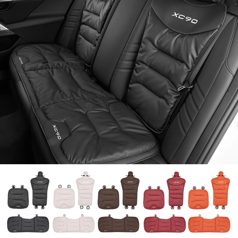 

Car Front Rear Seat Cover Velour Leather Cushion Backrest Protective Mat For Volvo XC90 XC60 C30 T6 S60 EX90 C70 XC40 V40 XC70