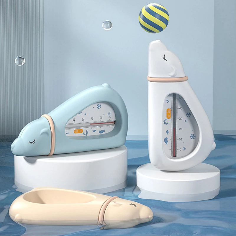 1pc Baby Bath Thermometer Cute Bear Kids Bathtub Safety Bathing Floating Toys Upgraded Sensor Shower Water Temperature Gauge