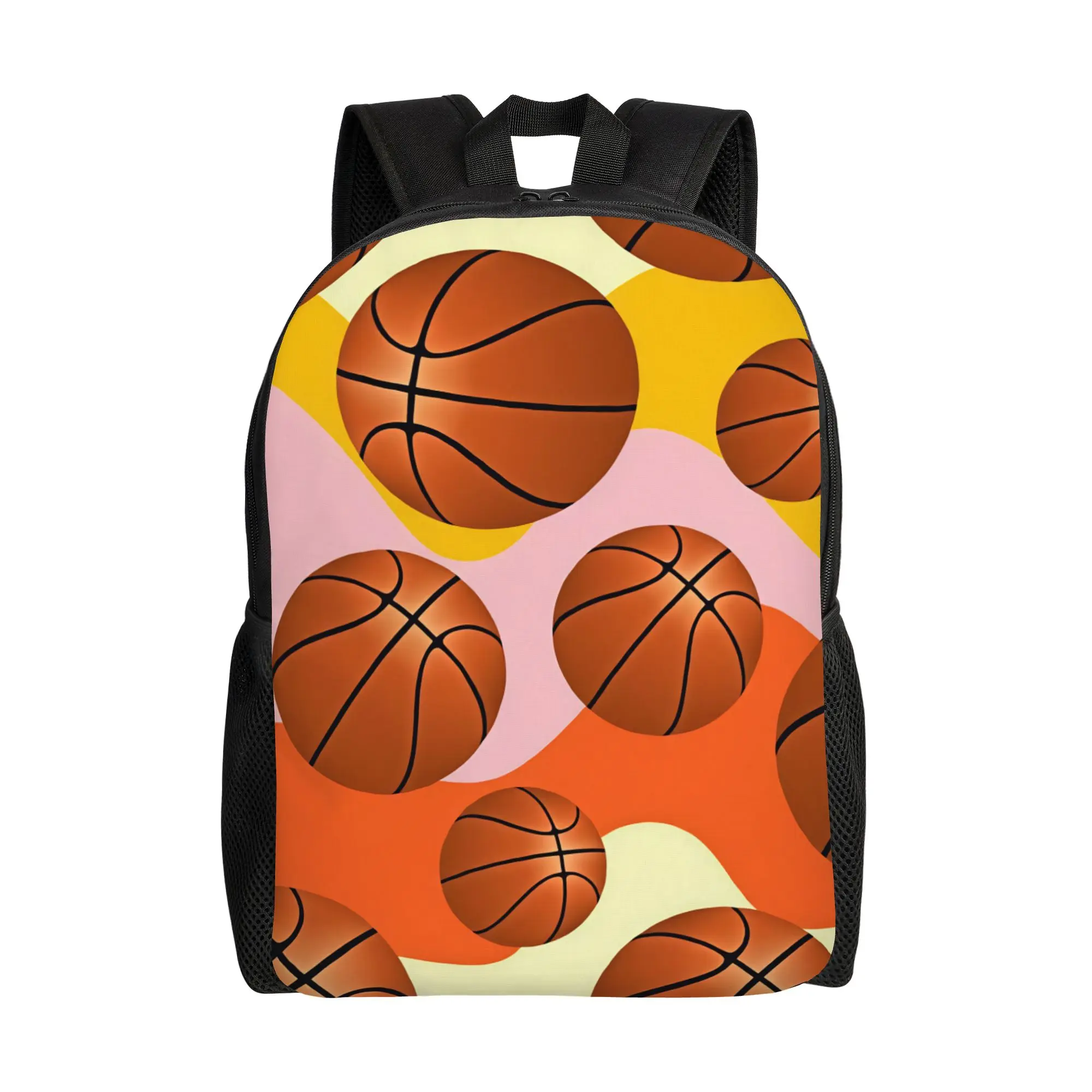 Sport Ball Basketball Grain Backpack  Teen Polyester Travel Backpacks Breathable Stylish School Bags Rucksack