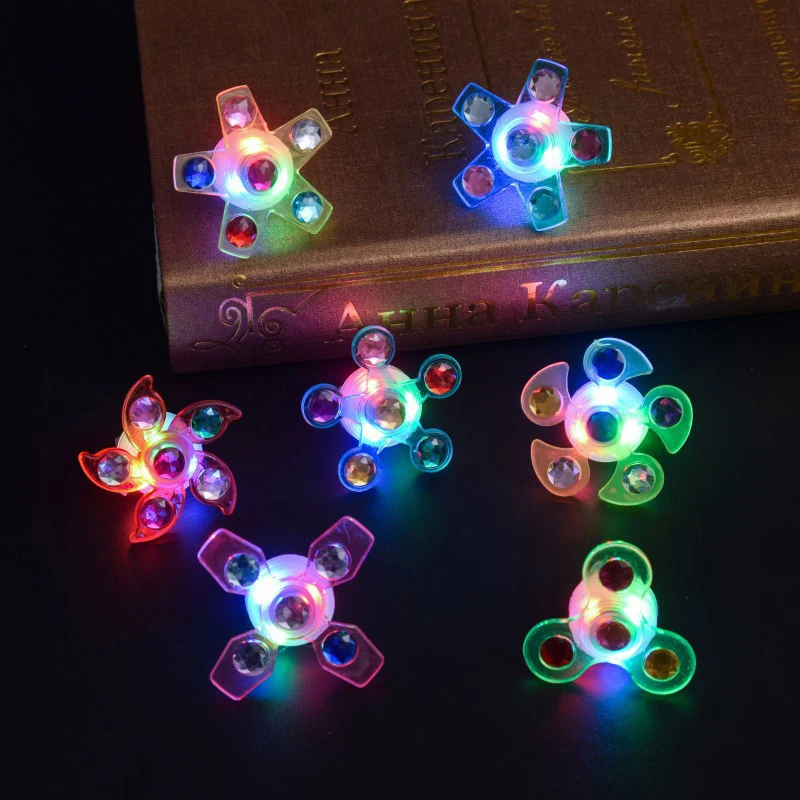 1PC Party Supplies Kid's Glow Watch LED Light Up  Spinner Toys Rotary Gyro Watch Glow In The Dark Party Favors Gifts