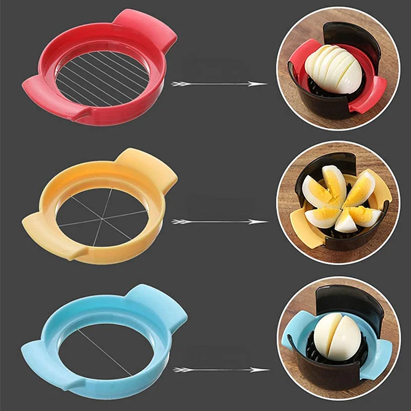 4-in-1 Stainless Steel Egg Slicerfor Hard Boiled Eggs Wire Egg Cutter for Salads, Sandwiches, Charcuterie Boards