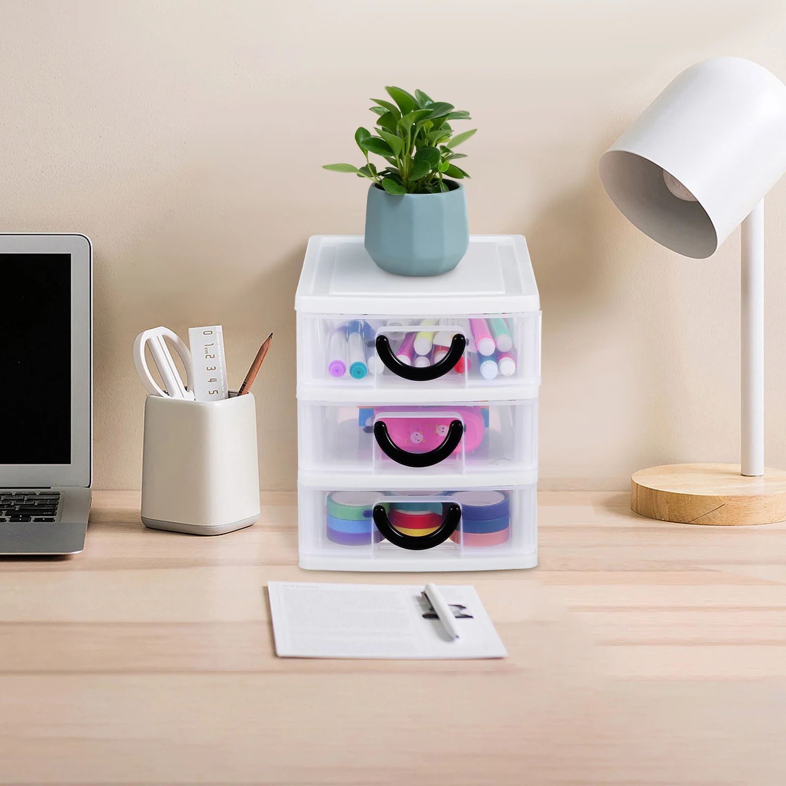 Plastic Drawer Organizer Transparent Desktop Storage Box For Makeup Craft Stationery Desk Organizer Drawers Makeup Holder