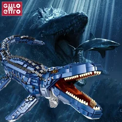 IDEAS Jurassic Dinosaur World Park Building Blocks Mosasaurus Tyrannosaurus Model Bricks DIY Toys for Kids Boys Christmas Gifts