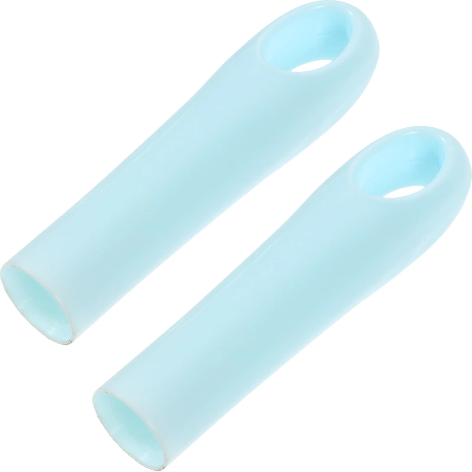 

2 Pcs Fixture Broom Dustpan Handle Mops Clothesline Stick Gripping Plastic Replacement