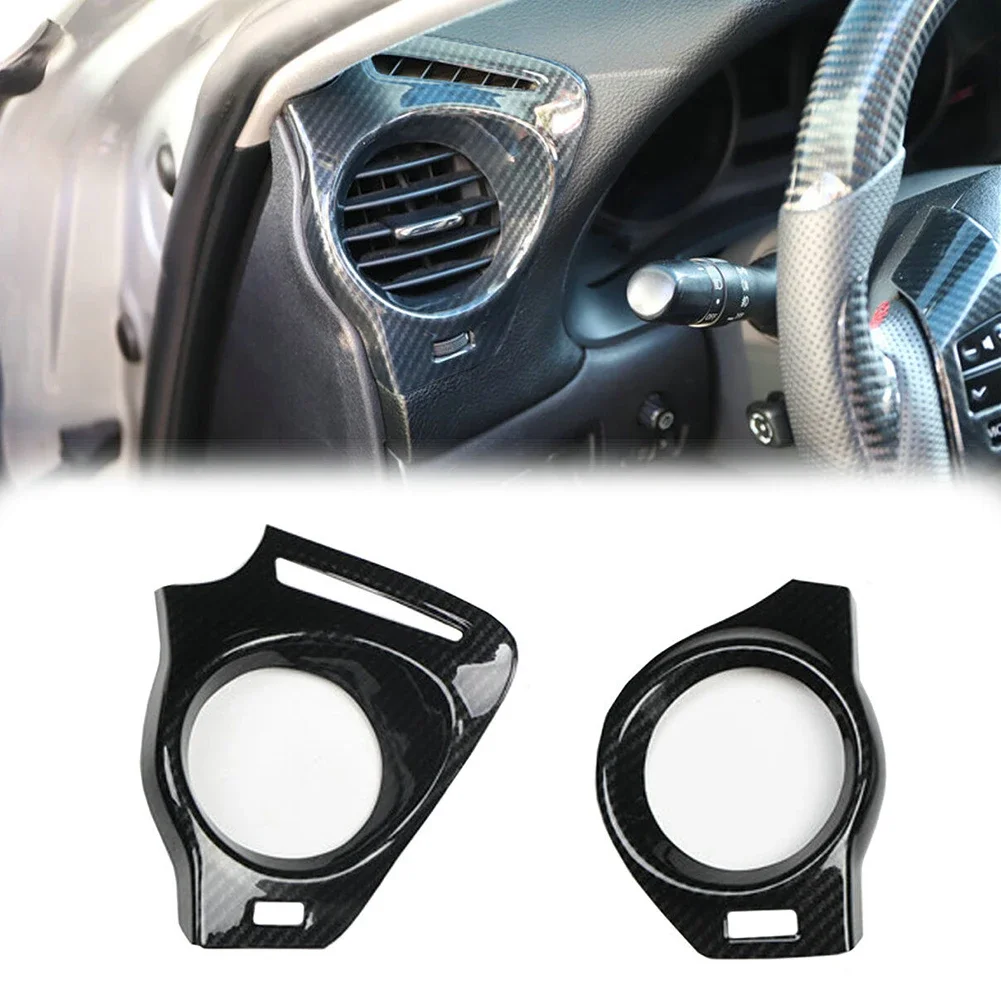 

New Plastic Air Vent Cover Trim Carbon Fiber Side Outlet Trims Carbon Fiber Covers Decoration Trim 2006-2012 300