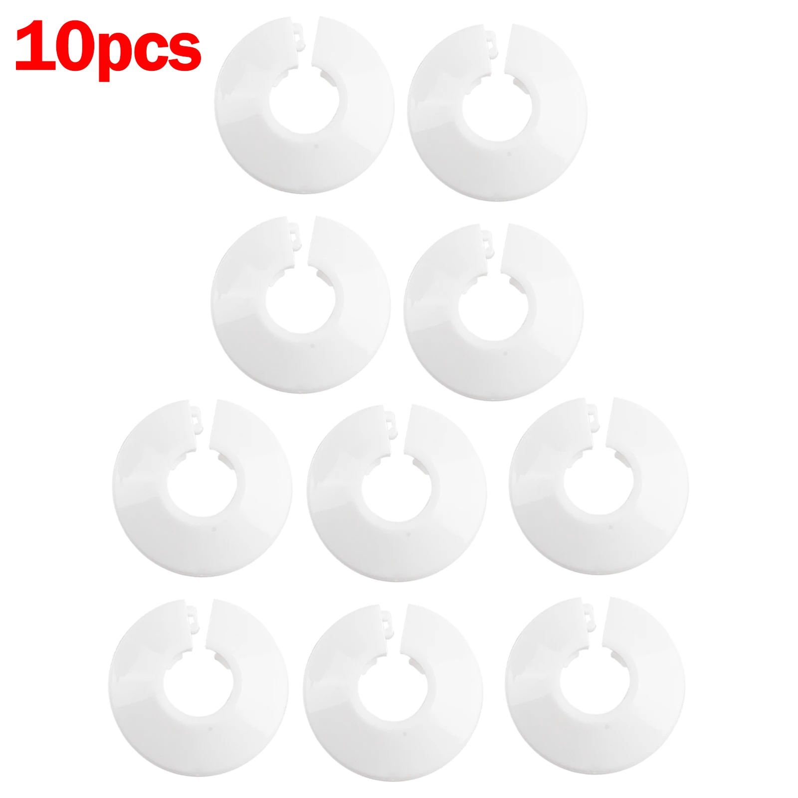 Copper Pipe Cover Heating Pipe 10Pcs Plastic Protection Cover Radiator Cover Removable Rosettes Water Heater Accessories White