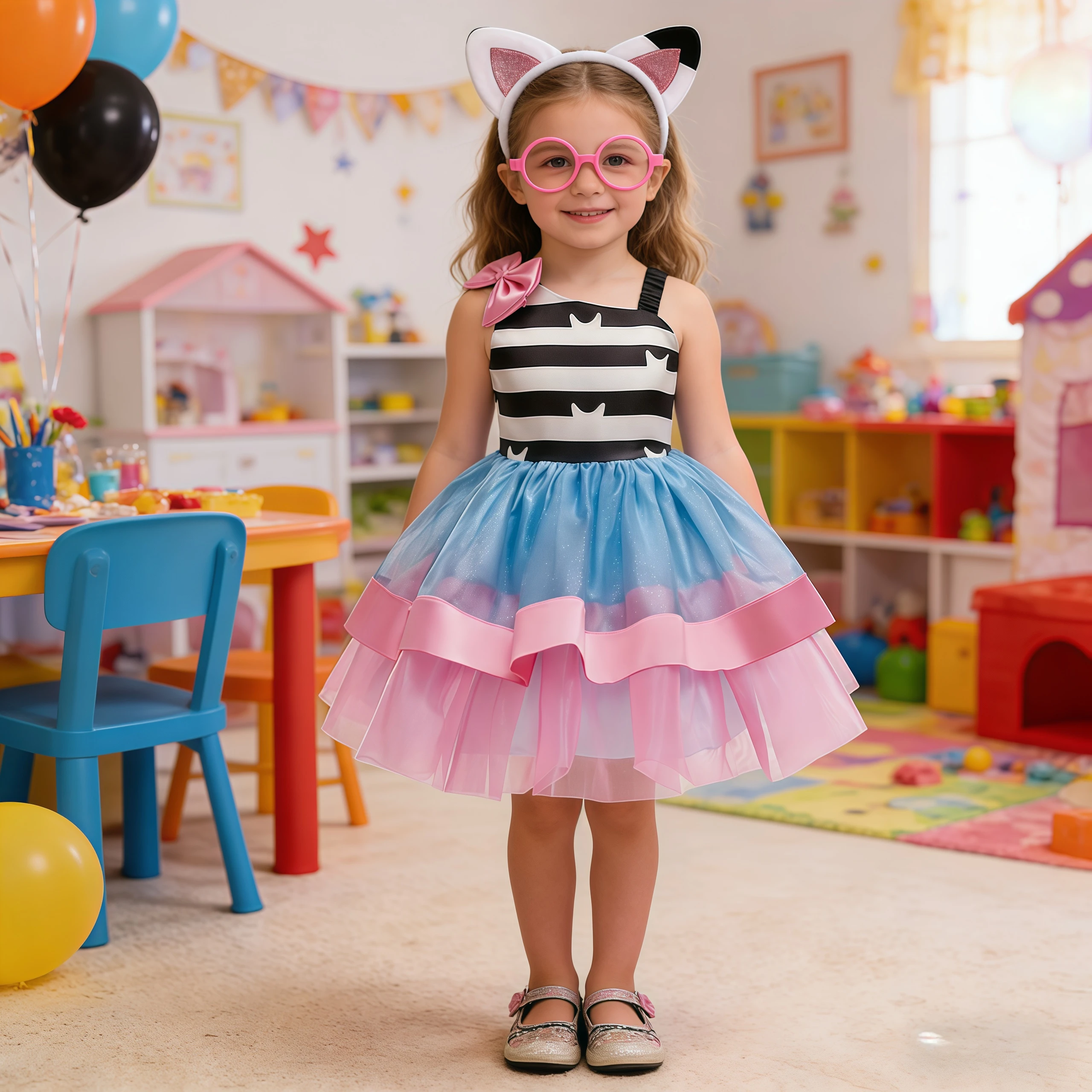 

Летняя детская одежда, платье принцессы для девочек из мультфильма Гэбби, костюм для девочек с изображением кошки Гэбби, подарок на день рождения, карнавальный костюм для Хэллоуина