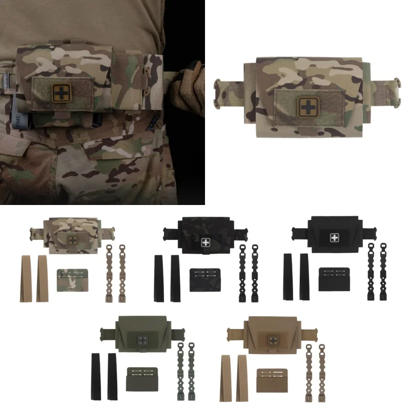 

Compact MOLLE First Aid Kit - Quick-Detach Lightweight Emergency Medical Pouch for Outdoor Safety & Survival Gear