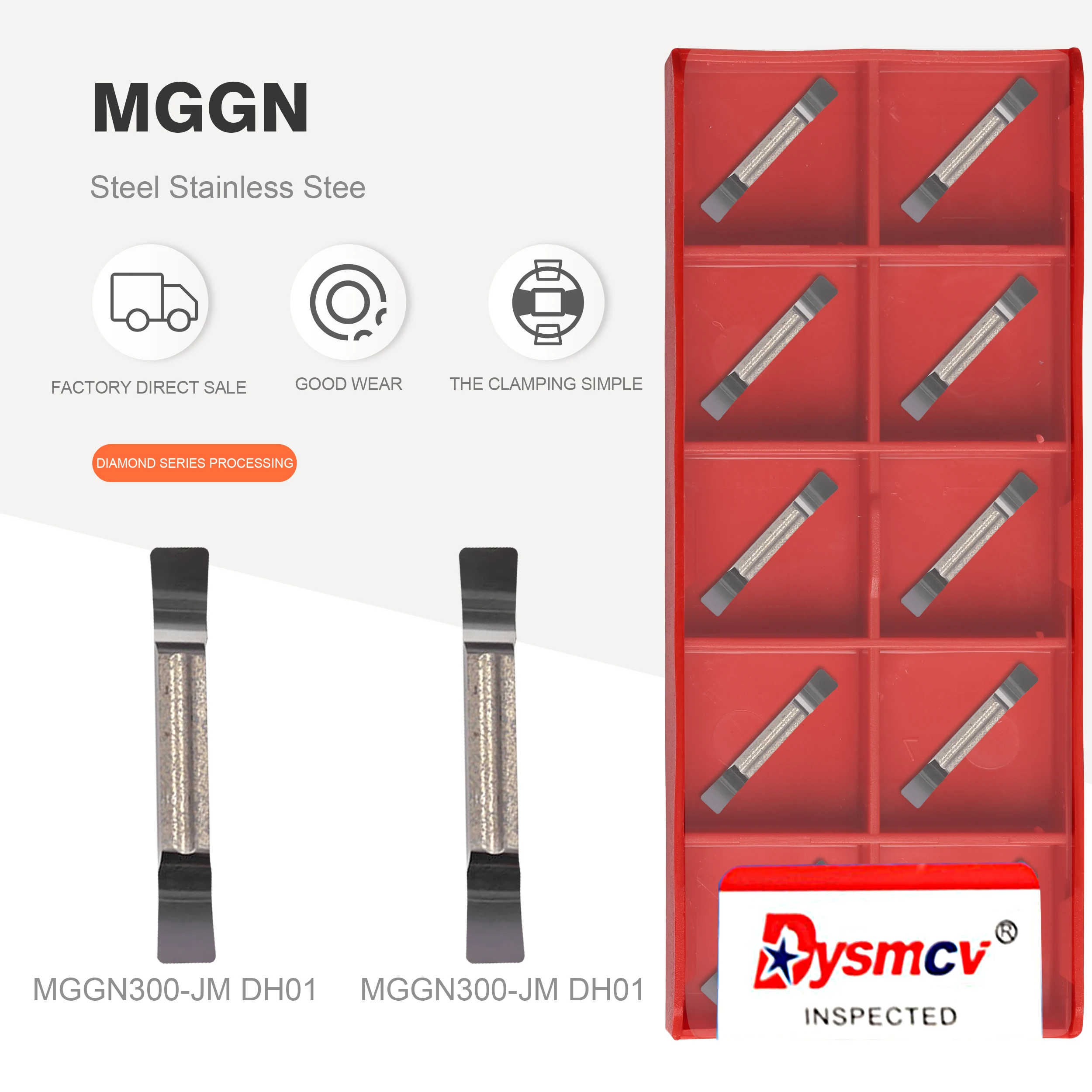 

MGGN150 MGGN200 MGGN250 MGGN300 MGGN400 MGGN500 JM High quality carbide insert groove insert for aluminum and copper processing