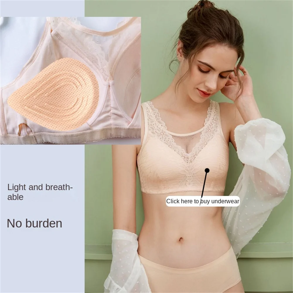 1 pz chirurgia del seno protesi del seno reggiseno speciale a nido d\'ape traspirante lattice cotone seno Pad tette finte seno per mastectomia