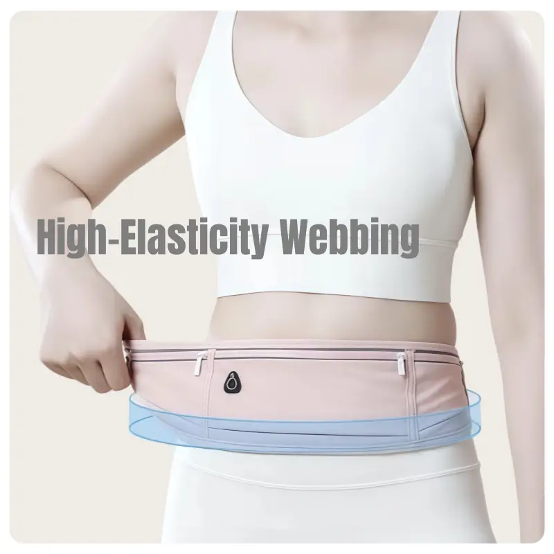 Men and Women Travel Outdoor Running Fitness Sports Waterproof Breathable Adjustable Elastic Webbing Lightweight Waist Bag - 3