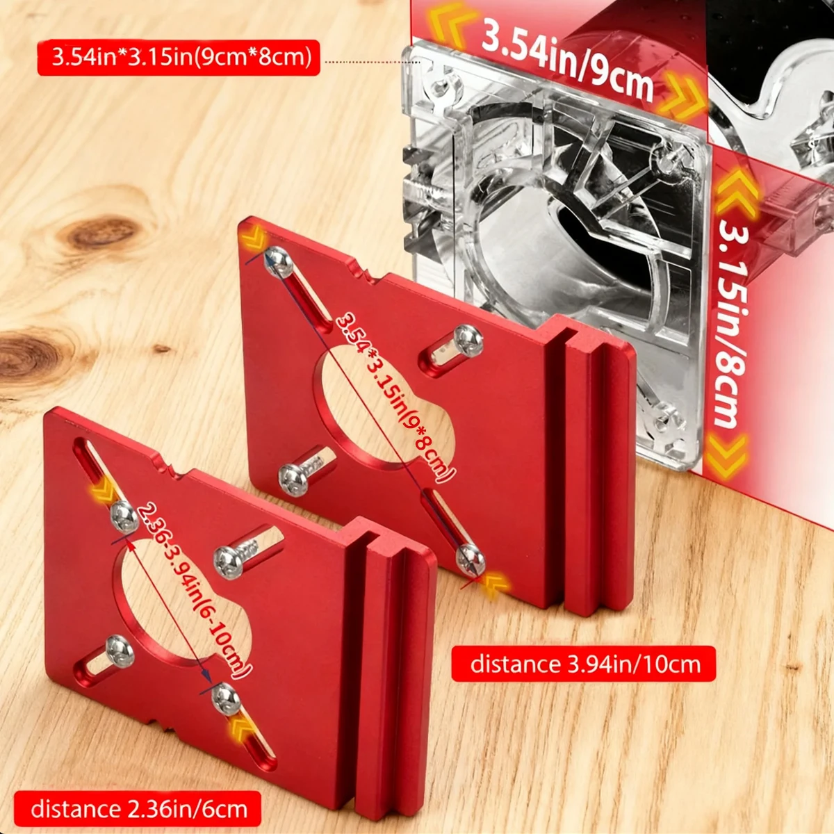 1 مجموعة دليل السكك الحديدية محول خط مستقيم طحن الأخدود سبائك الألومنيوم قوس مساعد مع المحدد متوافق مع معظم أجهزة التوجيه