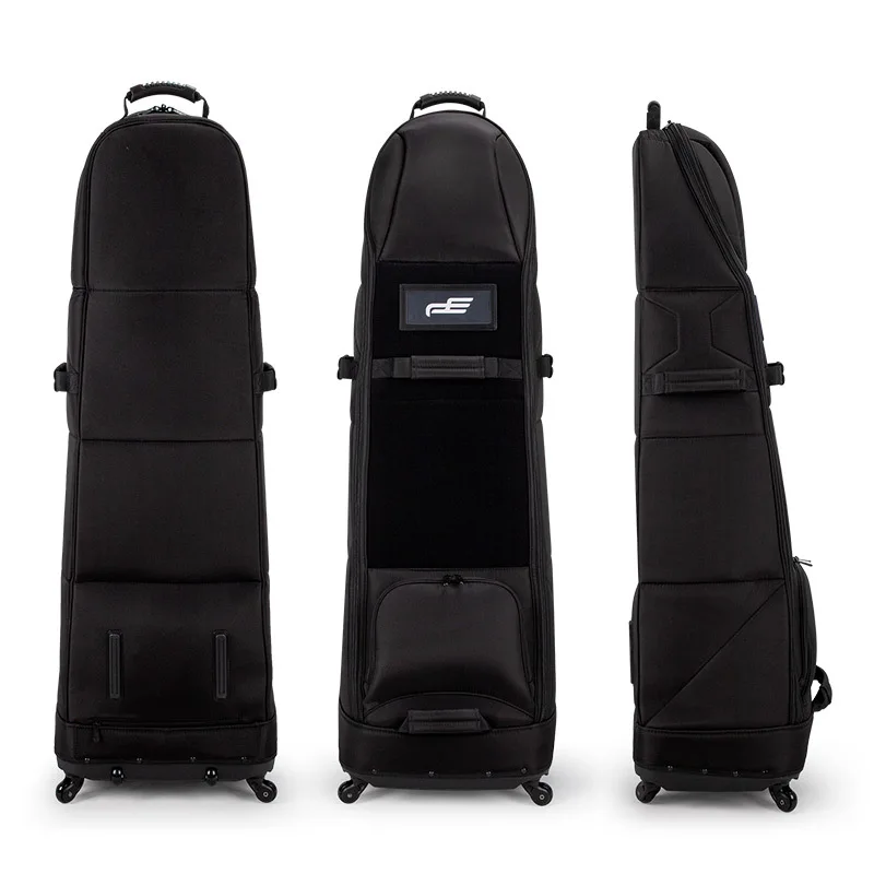 PLAYEAGLE New Golf Travel Bag with Wheels Nylon Airline Approved Carry Case Free Lock