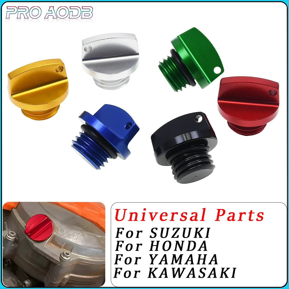 

M20*2.5 Oil Filler Cap Plug for Honda CB CBR 250F 300F 400F 500F 250RR 600RR 1000RR CRF CR For Yamaha Suzuki Kawasaki Ducati