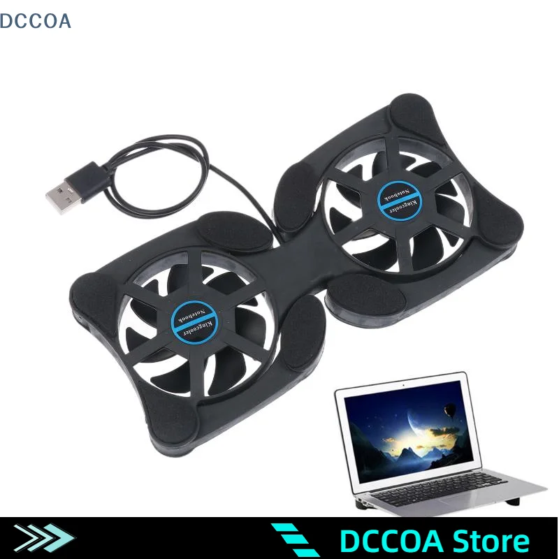 

Cooler Notebook Cooling Pad Radiator Cooler Mini Laptop Fan Stand Notebook Foldable Folding Fan