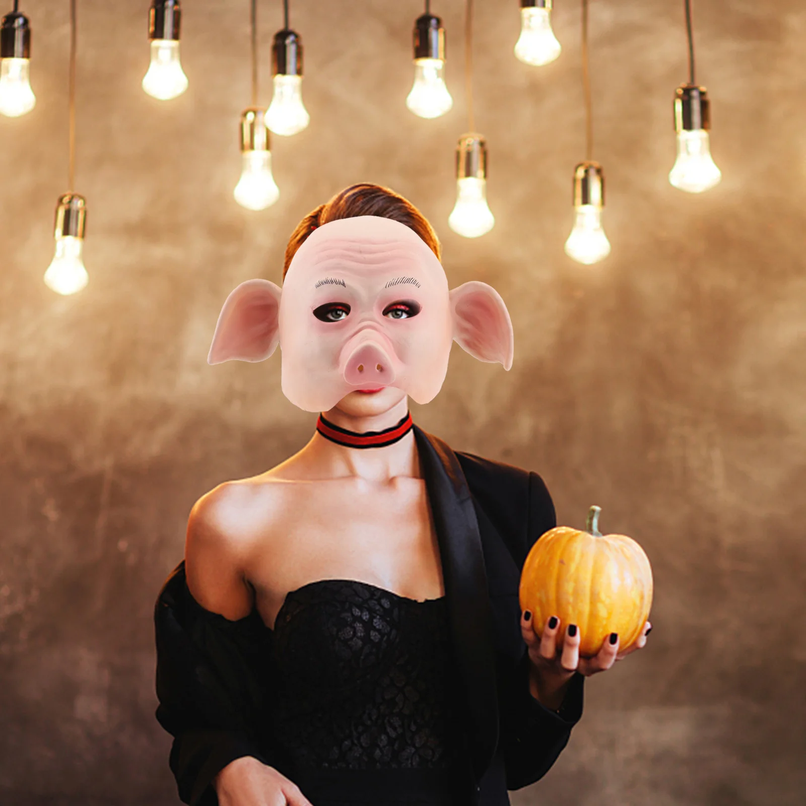 

Professional Halloween Pig Mask Scary Headgear Horror Face Mask for Costume Party Carnival Festival