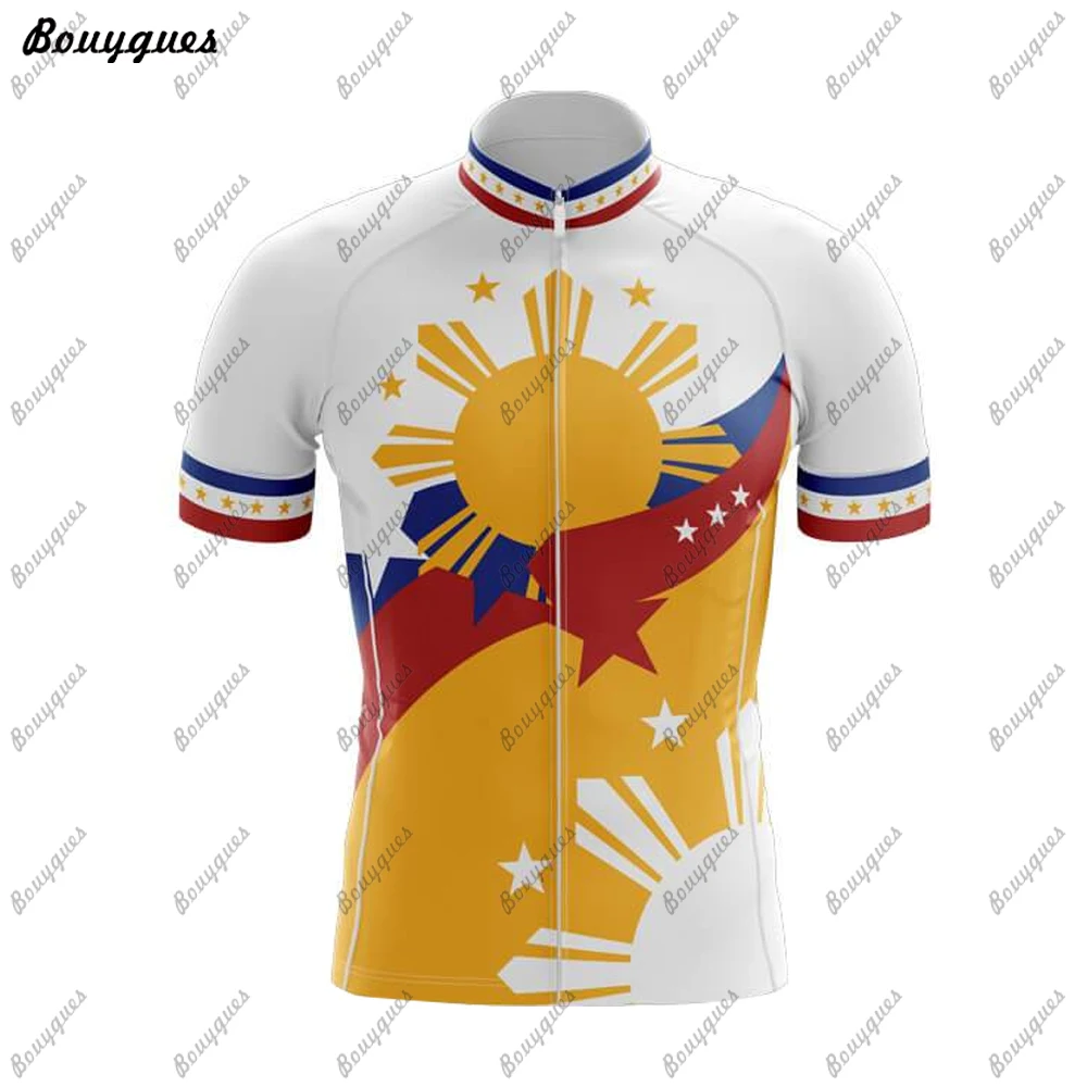 Philippines Men Cycling Jersey MTB Maillot Bike Shirt Downhill Jersey High Quality Pro Team Tricota Mountain Bicycle Clothing