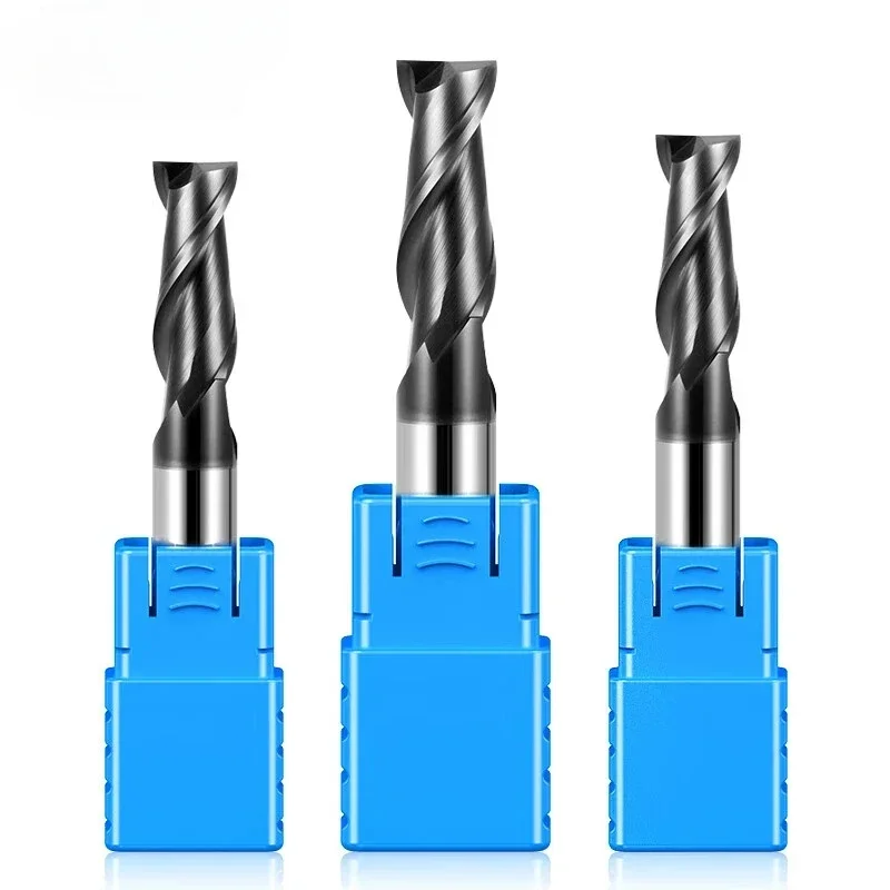 Milling Cutter Alloy Coating Tungsten Steel Cnc Maching 2 Blade Endmills Wholesale Top Milling Cutter Kit Milling Machine Tools