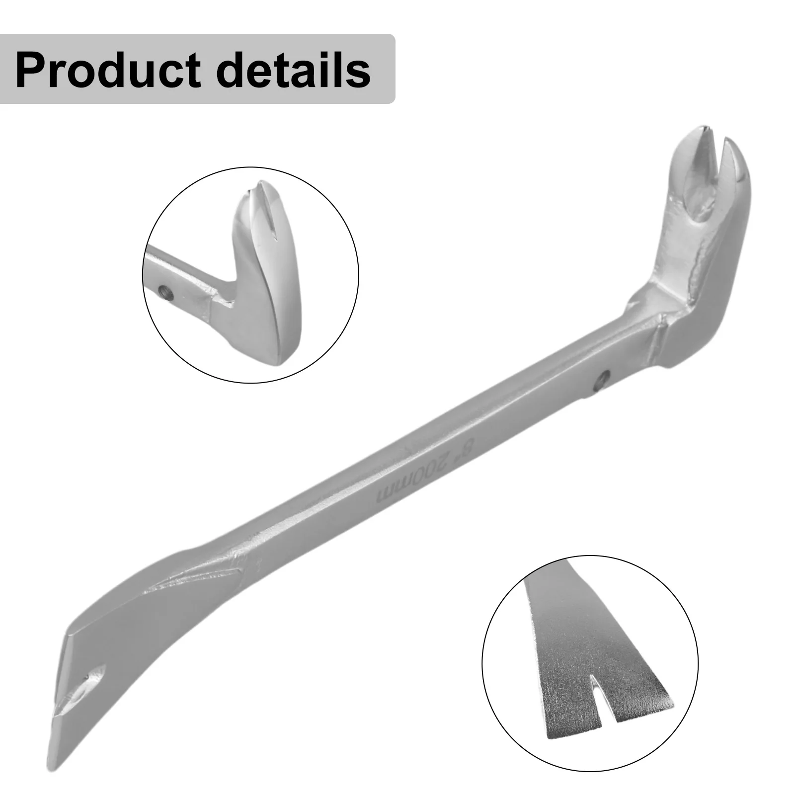 Extractor Tool Pry Bar For Rapidly Nail Extraction Versatile Nail Puller Minimal Damage For Household For Woodworking