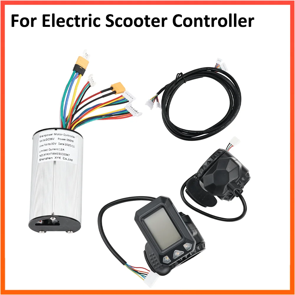

36V Folding Electric Scooter Controller Carbon Fiber E-Bike Controller Display 5.5 Inch LCD Brake Accelerator Accessories
