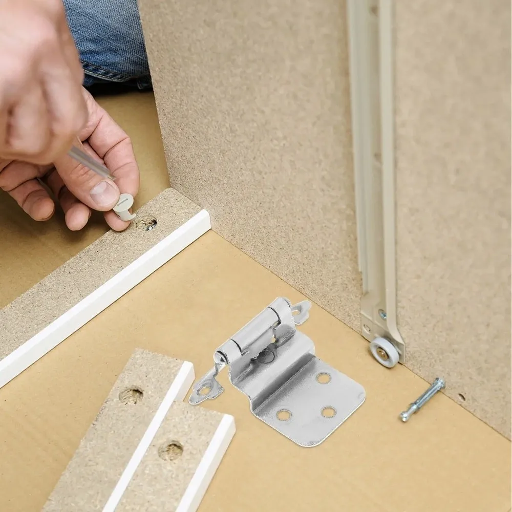 New American Spring Hinge With Screws Heavy Duty Self Closing Hinges Offset Overlay Mount Hydraulic Buffer Hinge Kitchen