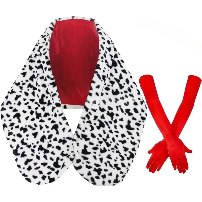 女性ハロウィンデビルコート衣装ダルメシアンショールまたはスカ - Women'S Accessories In The 1950S のレビューと価格