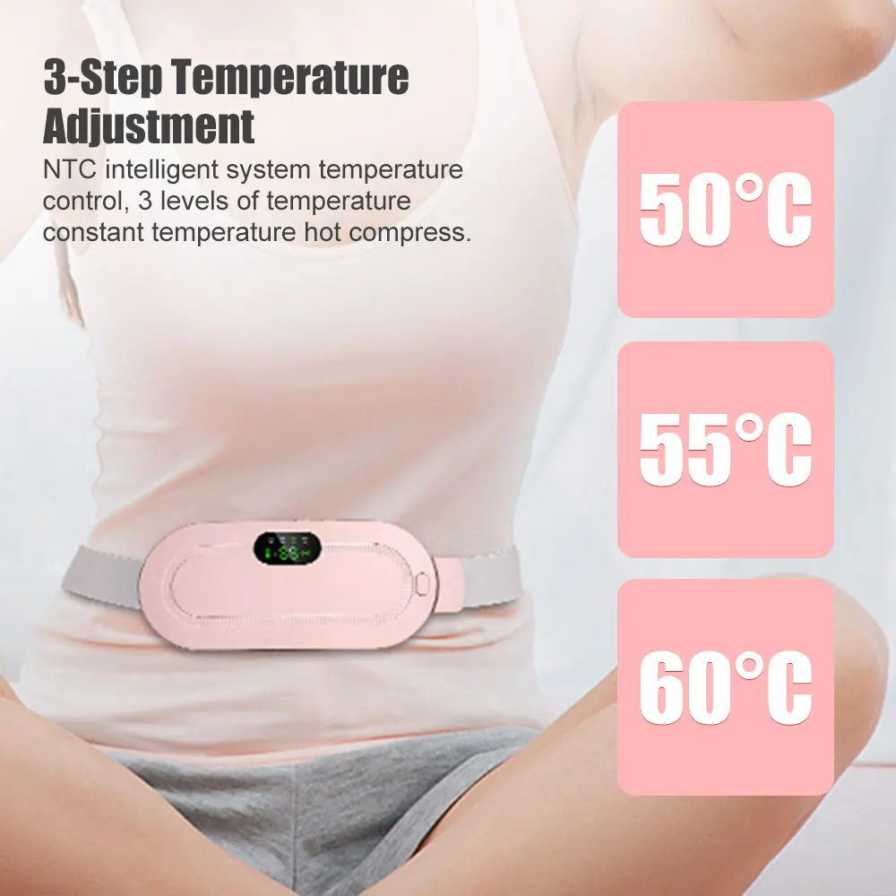 

Relieve Menstrual Pain Abdominal Heating Massage Warm Palace Belt Electric Heating Uterus Acupoints Massage the Waist Care