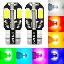 2/6/10pcs W5W T10 LED Bulbs Canbus 5730 8SMD 12V 6000K 194 168 LED Car Interior Map Dome Lights Parking Light Auto Signal Lamp