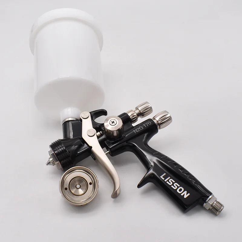Pistol semprot udara profesional T70 1.3mm, nosel kualitas tinggi, pistol lukisan mobil, sikat udara minyak untuk mengecat mobil
