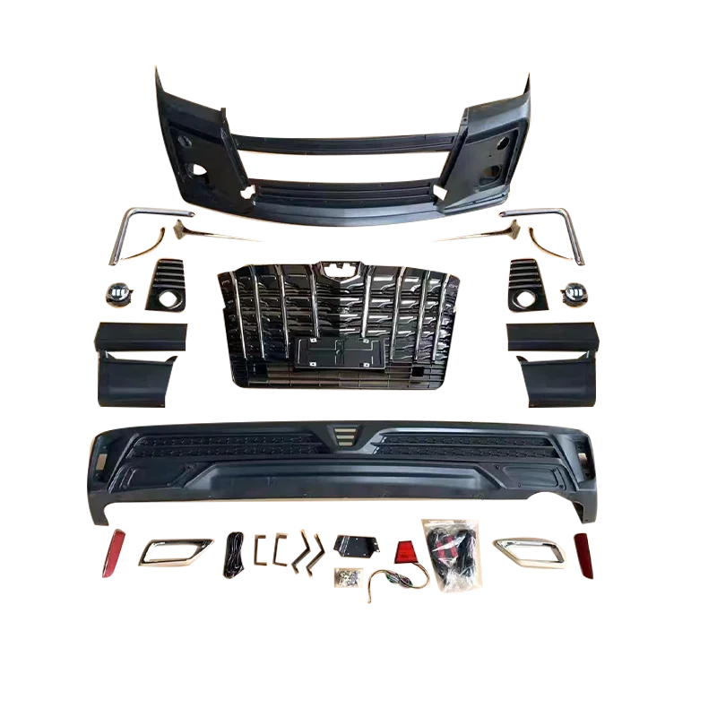 

Upgrade and Modify Auto Accessories High Quality PP Material Car Body Kit Front Bumper Grille for Toyota Hiace