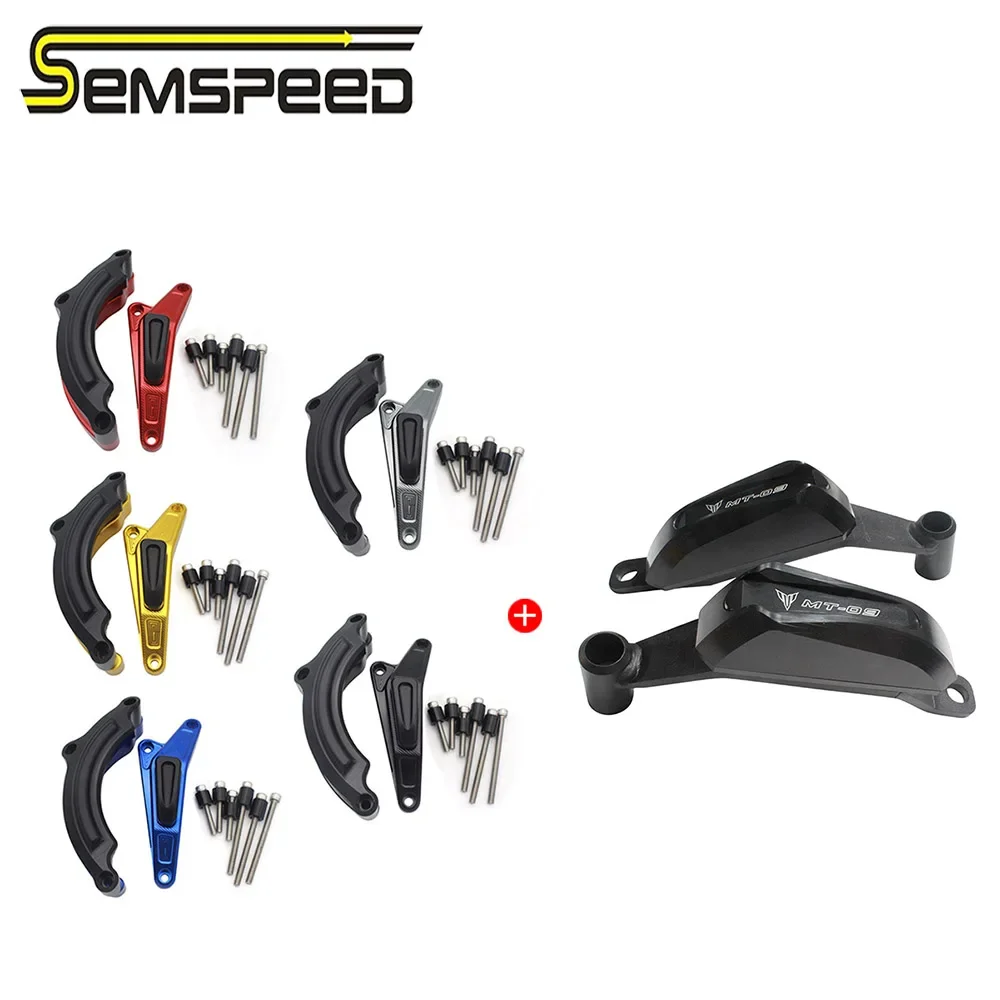 Semspeed Engine Guard Protector Engine Slider Case Protective Cover Fit For YAMAHA MT09 MT09 2014-2018 2019 2020