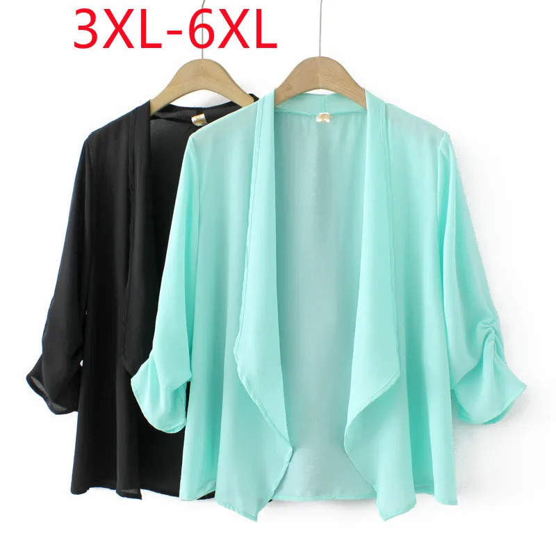 New 2023 Ladies Spring Summer Plus Size Tops For Women Large Size Long Sleeve O-neck Black T-shirt 3XL 4XL 5XL 6XL