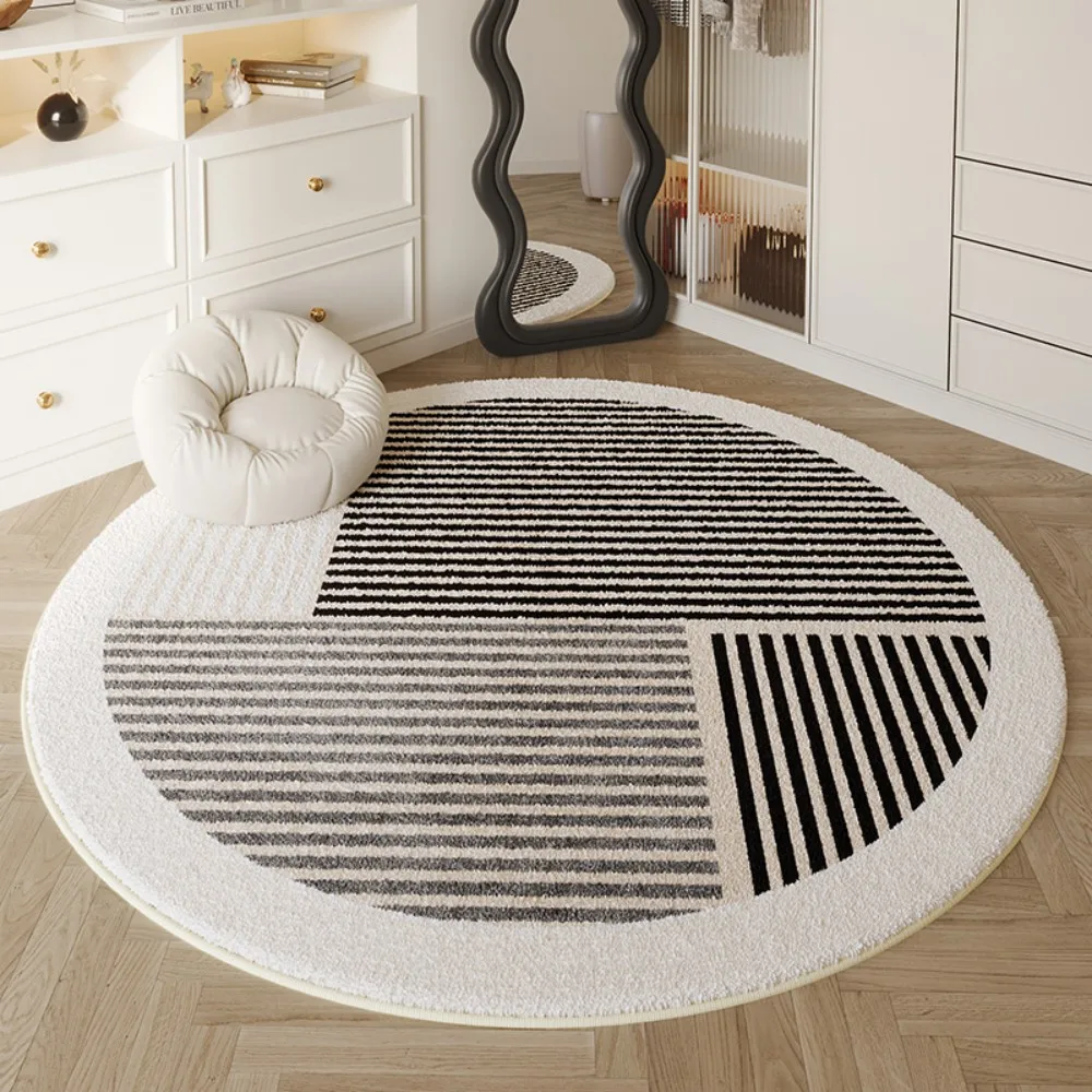 

Круглый ковер для гостиной и спальни — высококачественный мягкий напольный коврик для домашнего декора, стула и гардеробной