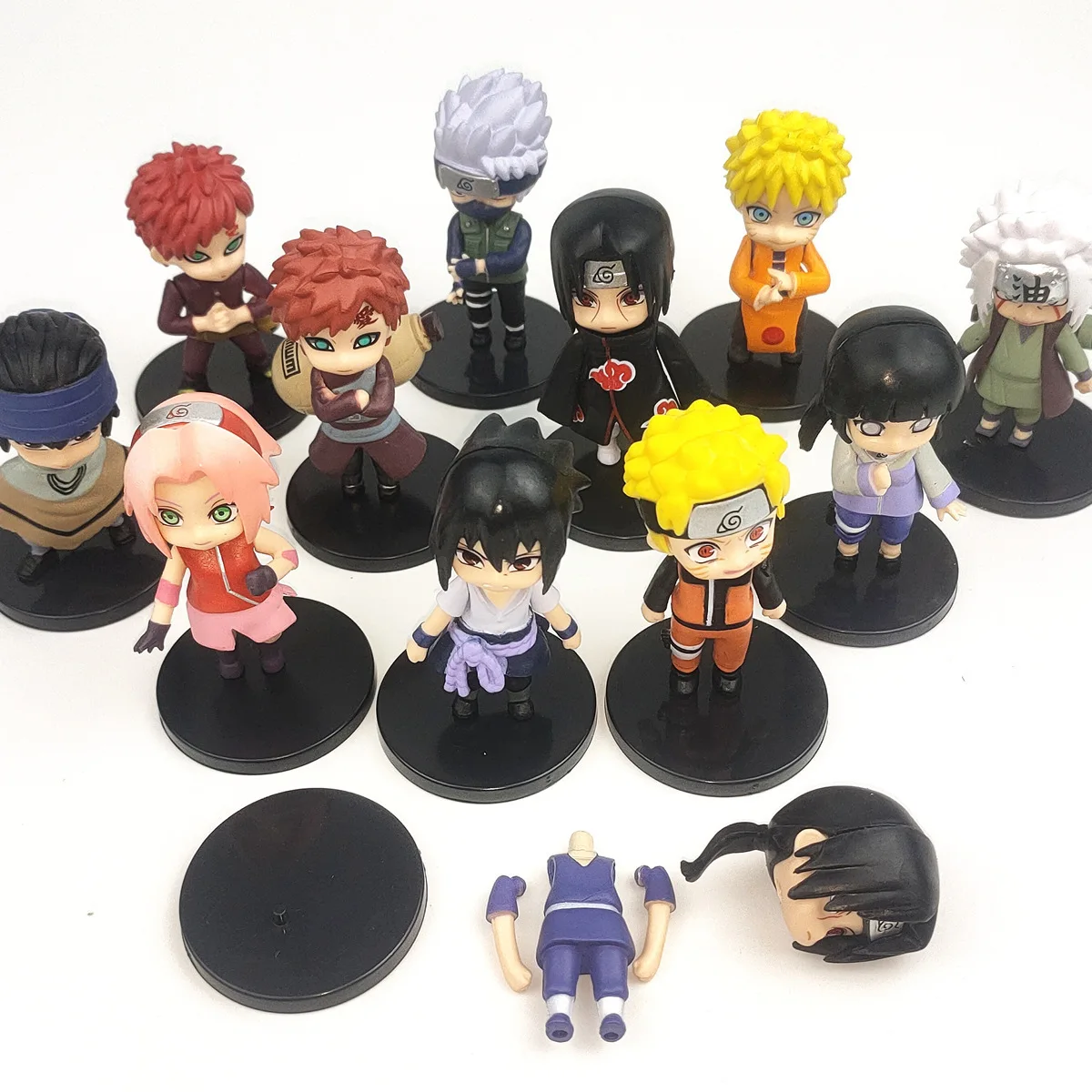 

Набор из 12 фигурок чиби по аниме «Наруто: Шиппуден»: Наруто, Саске, Какаши, Итачи — коллекционная игрушка, подарок