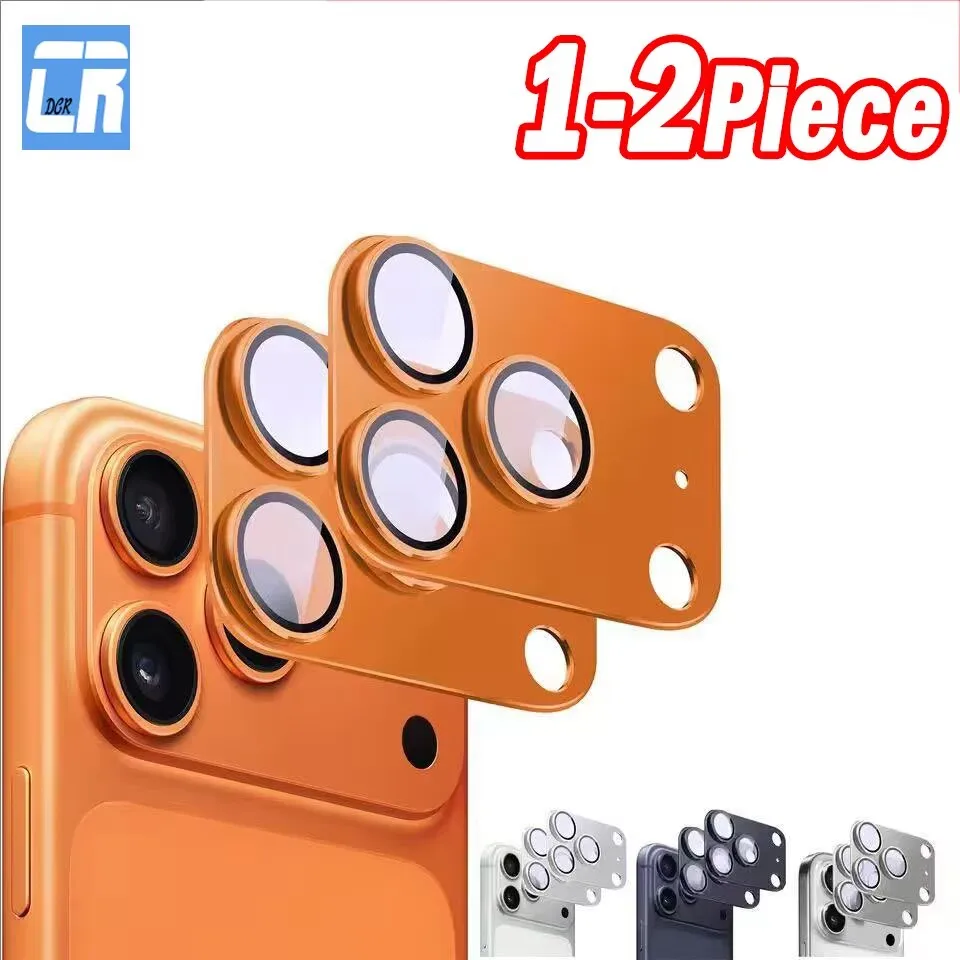 

1-2Piece Metal Rear Camera Lens Protector for iPhone 17 Pro Max 17 Pro 3D Armour Matte Lens Protective Glass Phone Accessories