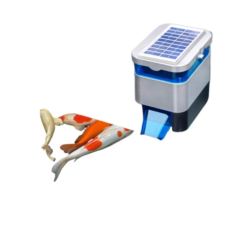 

Outdoor fish pond timed quantitative automatic feeder Koi turtle fish feeding feeder