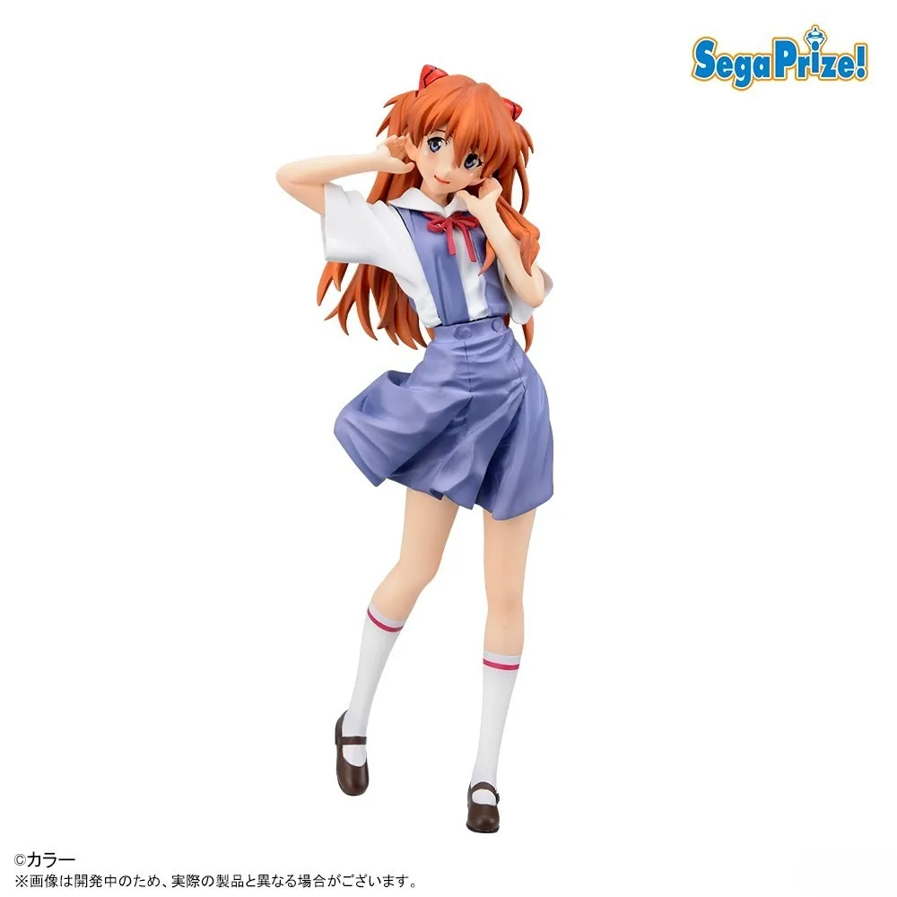 In Stock SEGA Original Genuine Anime Neon Genesis Evangelion XStellar Soryu Asuka Langrey Uniform Ver 21cm Model Toy Figure Gift view 3
