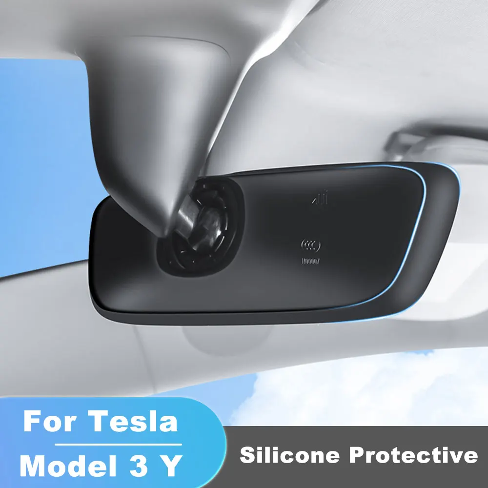 

For Tesla Model Y 3 rearview mirror Silicone Case Center Control Navigation Screen Frame Modified Tesla Accessories